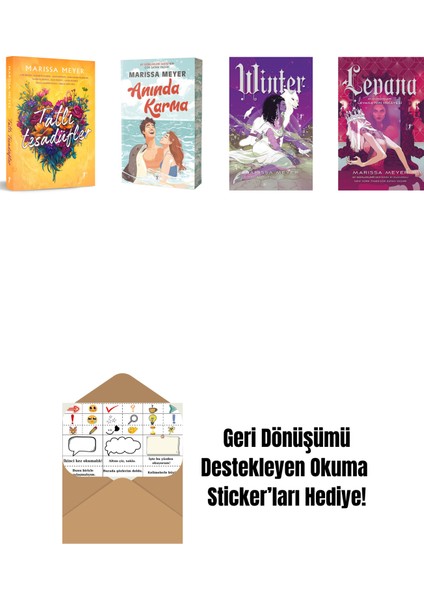 Marissa Meyer 4 Kitap Set + Okuma Sticker'ları
