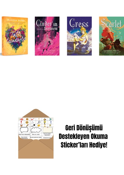 Marissa Meyer 4 Kitap Set + Okuma Sticker'ları