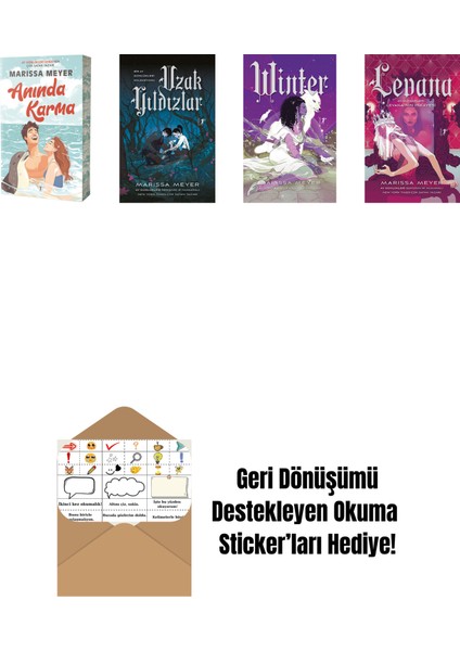 Marissa Meyer 4 Kitap Set + Okuma Sticker'ları