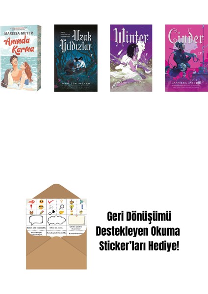 Marissa Meyer 4 Kitap Set + Okuma Sticker'ları