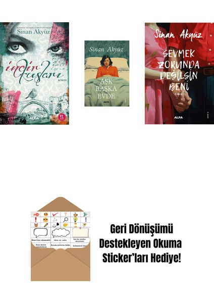 Sinan Akyüz 3 Kitap Set + Okuma Sticker'ları