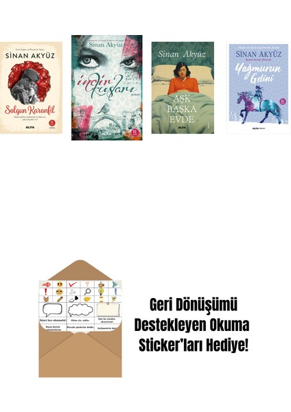 Sinan Akyüz 4 Kitap Set + Okuma Sticker'ları