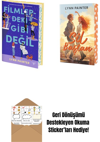 Filmlerdeki Gibi Değil (Ciltli) + Sil Baştan + Okuma Sticker'ları