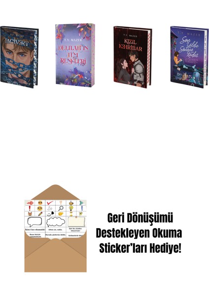 T. Y. Mazer 4 Kitap Set + Okuma Sticker'ları