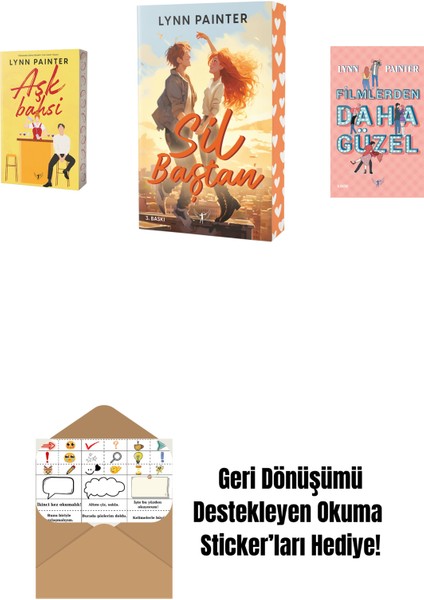 Lynn Painter 3 Kitap Set + Okuma Sticker'ları