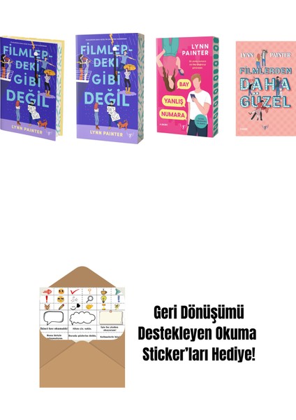 Lynn Painter 4 Kitap Set + Okuma Sticker'ları