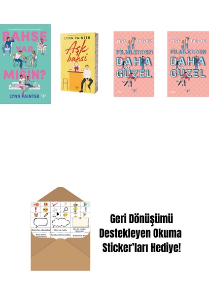 Lynn Painter 4 Kitap Set + Okuma Sticker'ları