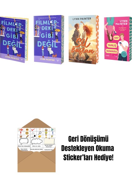 Lynn Painter 4 Kitap Set + Okuma Sticker'ları