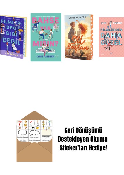 Lynn Painter 4 Kitap Set + Okuma Sticker'ları