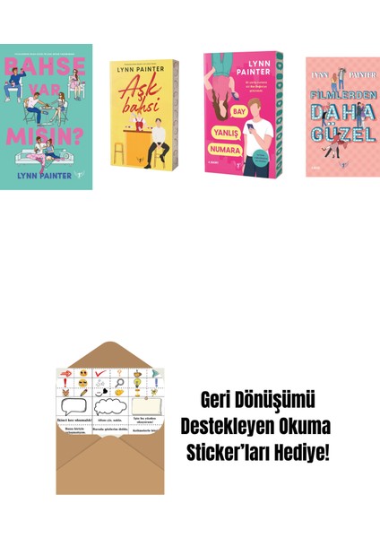 Lynn Painter 4 Kitap Set + Okuma Sticker'ları