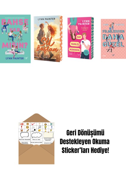 Lynn Painter 4 Kitap Set + Okuma Sticker'ları