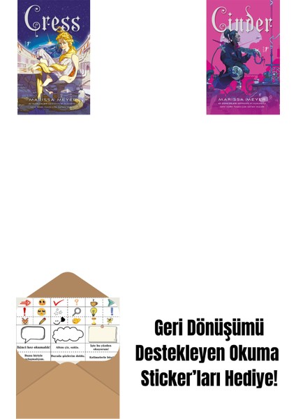 Cress + Cinder + Okuma Sticker'ları