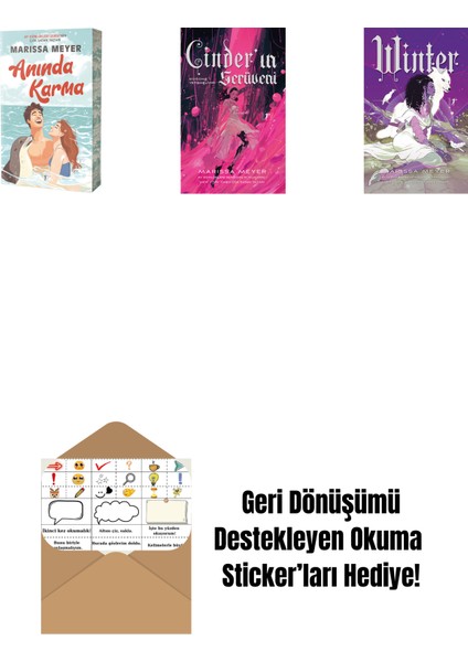 Marissa Meyer 3 Kitap Set + Okuma Sticker'ları
