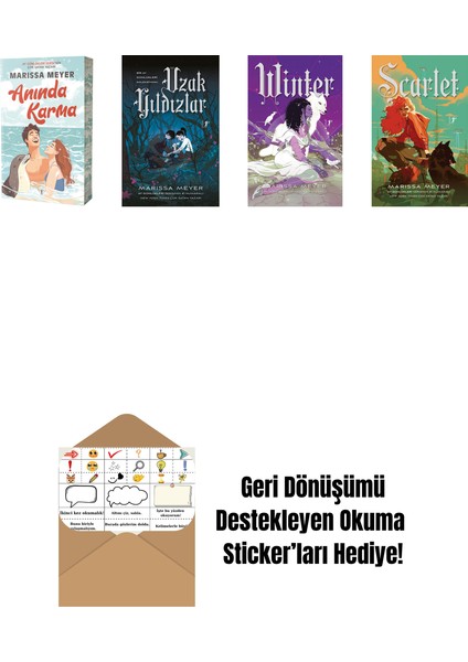 Marissa Meyer 4 Kitap Set + Okuma Sticker'ları