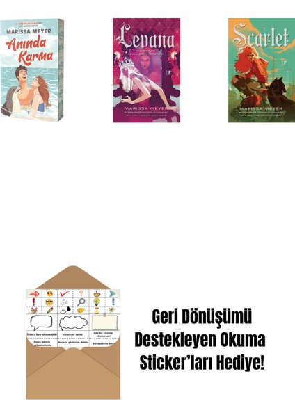Marissa Meyer 3 Kitap Set + Okuma Sticker'ları