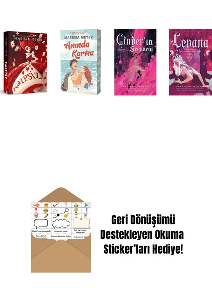 Marissa Meyer 4 Kitap Set + Okuma Sticker'ları