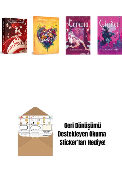 Marissa Meyer 4 Kitap Set + Okuma Sticker'ları