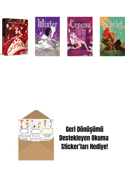 Marissa Meyer 4 Kitap Set + Okuma Sticker'ları