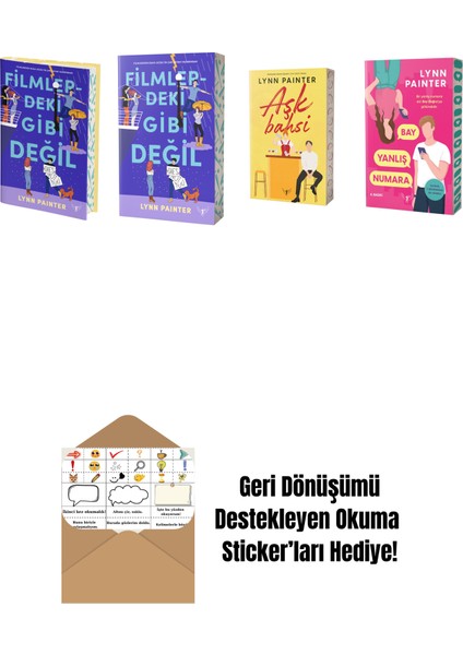 Lynn Painter 4 Kitap Set + Okuma Sticker'ları