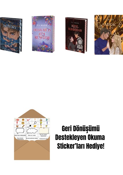 T. Y. Mazer 4 Kitap Set + Okuma Sticker'ları