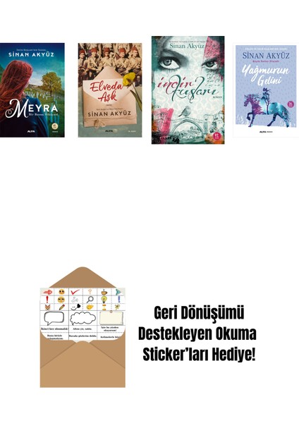 Sinan Akyüz 4 Kitap Set + Okuma Sticker'ları