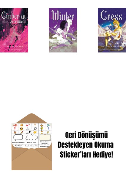 Marissa Meyer 3 Kitap Set + Okuma Sticker'ları