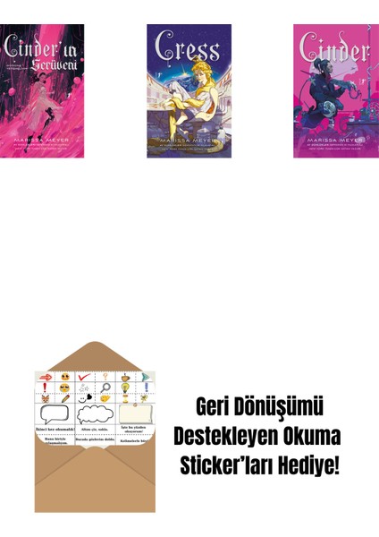 Marissa Meyer 3 Kitap Set + Okuma Sticker'ları