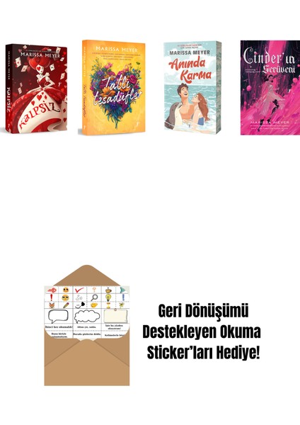 Marissa Meyer 4 Kitap Set + Okuma Sticker'ları