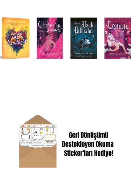 Marissa Meyer 4 Kitap Set + Okuma Sticker'ları