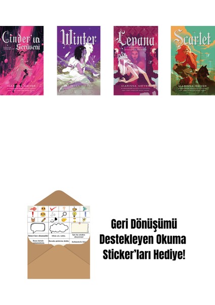 Marissa Meyer 4 Kitap Set + Okuma Sticker'ları