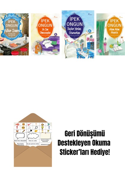 Ipek Ongun 4 Kitap Set + Okuma Sticker'ları