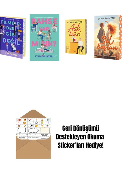 Lynn Painter 4 Kitap Set + Okuma Sticker'ları