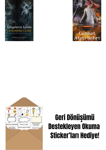 Gölgelerin Lordu (Ciltli) + Cennet Ateşi Şehri + Okuma Sticker'ları