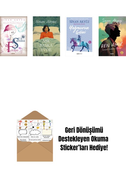 Sinan Akyüz 4 Kitap Set + Okuma Sticker'ları