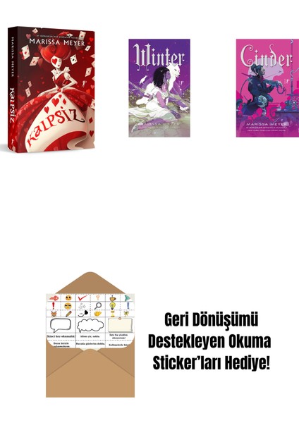 Marissa Meyer 3 Kitap Set + Okuma Sticker'ları