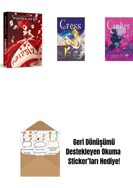 Marissa Meyer 3 Kitap Set + Okuma Sticker'ları