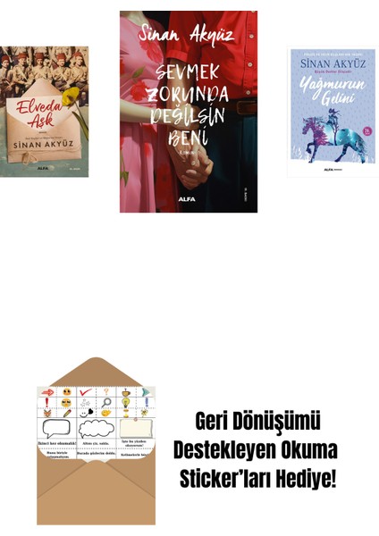 Sinan Akyüz 3 Kitap Set + Okuma Sticker'ları
