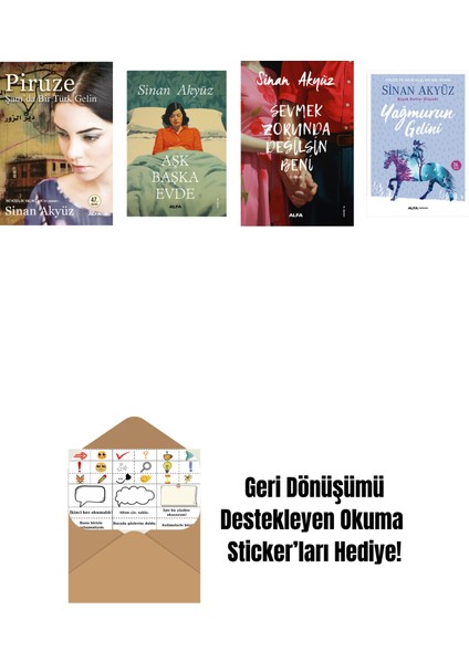 Sinan Akyüz 4 Kitap Set + Okuma Sticker'ları