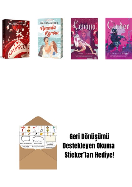 Marissa Meyer 4 Kitap Set + Okuma Sticker'ları