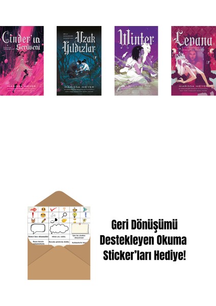 Marissa Meyer 4 Kitap Set + Okuma Sticker'ları