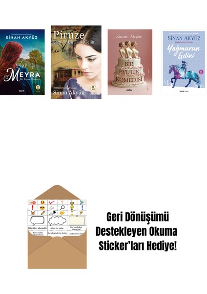Sinan Akyüz 4 Kitap Set + Okuma Sticker'ları