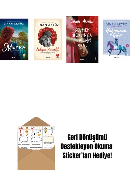 Sinan Akyüz 4 Kitap Set + Okuma Sticker'ları
