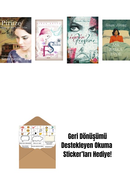 Sinan Akyüz 4 Kitap Set + Okuma Sticker'ları
