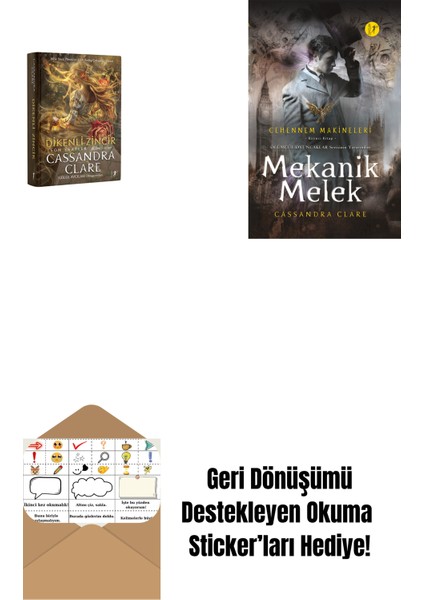 Dikenli Zincir (Ciltli) + Mekanik Melek (Ciltli) + Okuma Sticker'ları