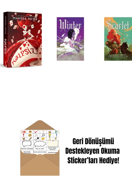 Marissa Meyer 3 Kitap Set + Okuma Sticker'ları