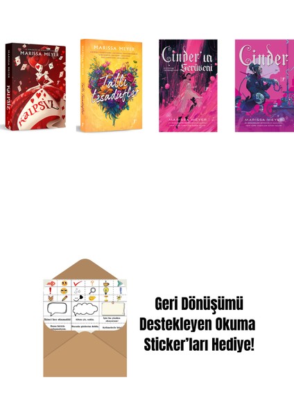 Marissa Meyer 4 Kitap Set + Okuma Sticker'ları