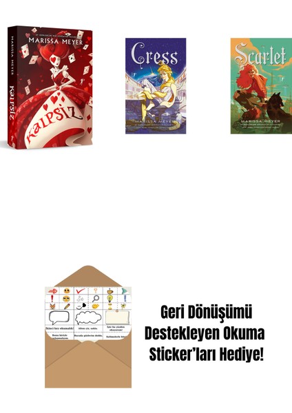 Marissa Meyer 3 Kitap Set + Okuma Sticker'ları