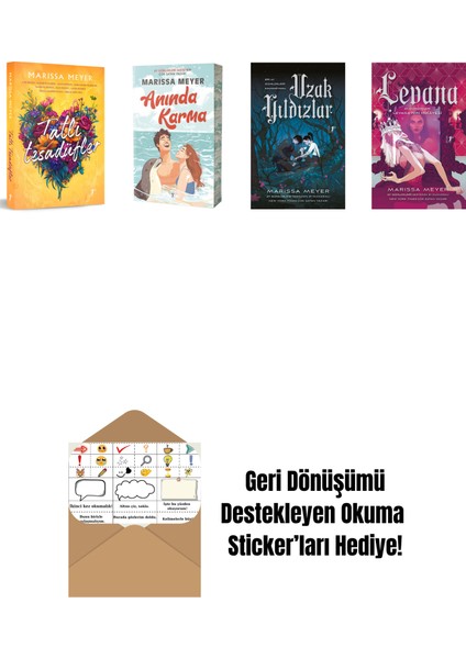 Marissa Meyer 4 Kitap Set + Okuma Sticker'ları