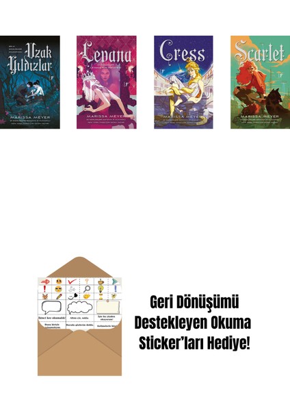 Marissa Meyer 4 Kitap Set + Okuma Sticker'ları
