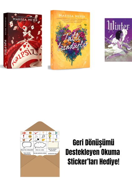 Marissa Meyer 3 Kitap Set + Okuma Sticker'ları